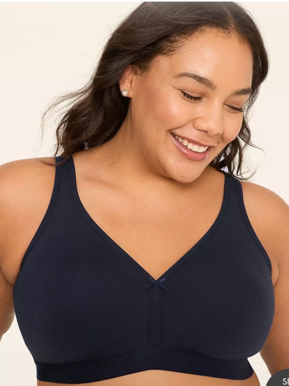 Cacique black Wireless V-Neck Comfort Bra